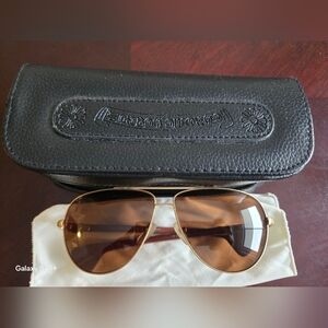 Lunettes CHROME HEARTS  LOVE MOUTARD 60■12  135